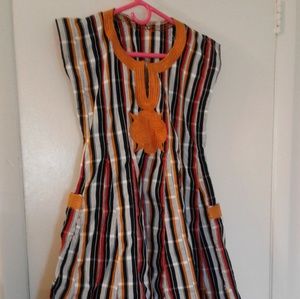 Ladies Authentic Colorful African Smock Dress